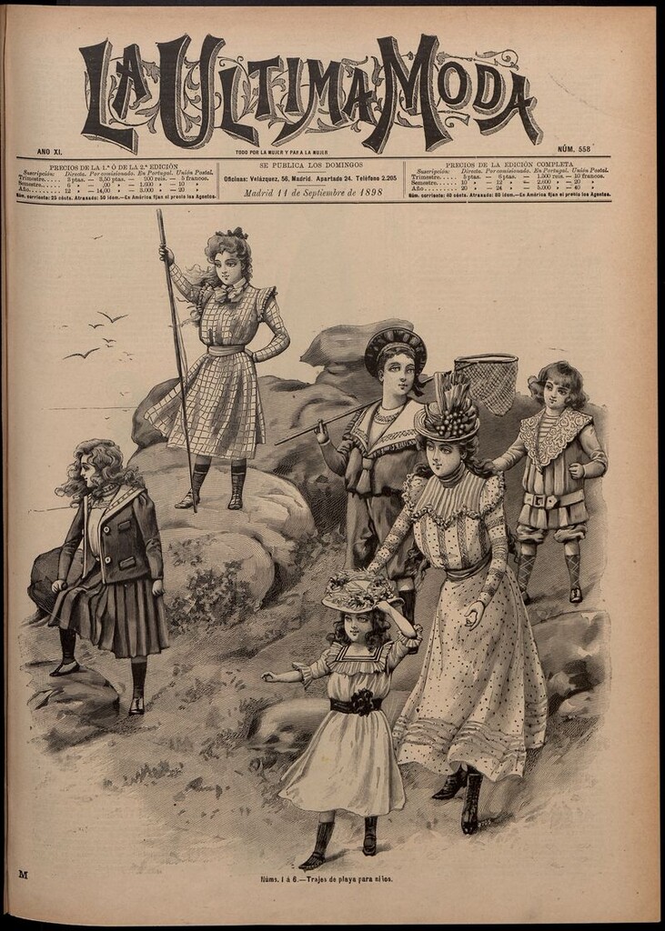 Miniatura de La Última moda: revista ilustrada hispano-americana, del 11 de septiembre de 1898