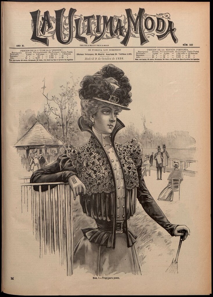 Miniatura de La Última moda: revista ilustrada hispano-americana, del 9 de octubre de 1898