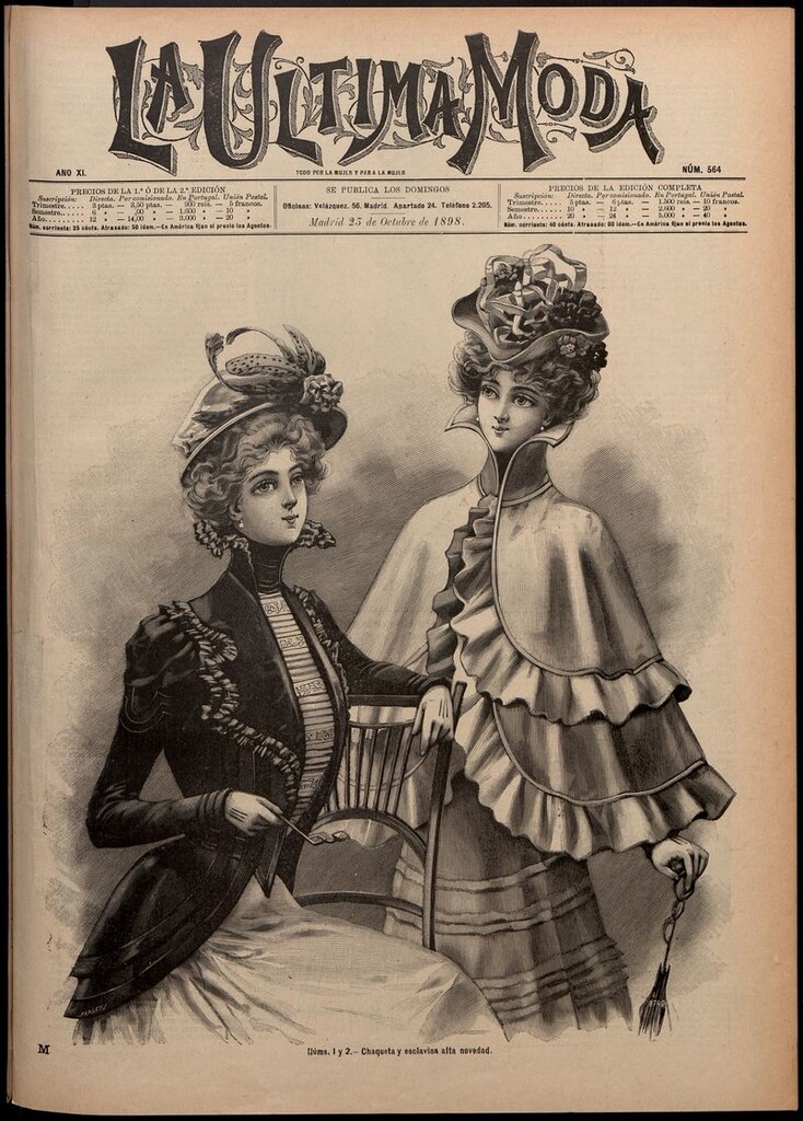 Miniatura de La Última moda: revista ilustrada hispano-americana, del 23 de octubre de 1898