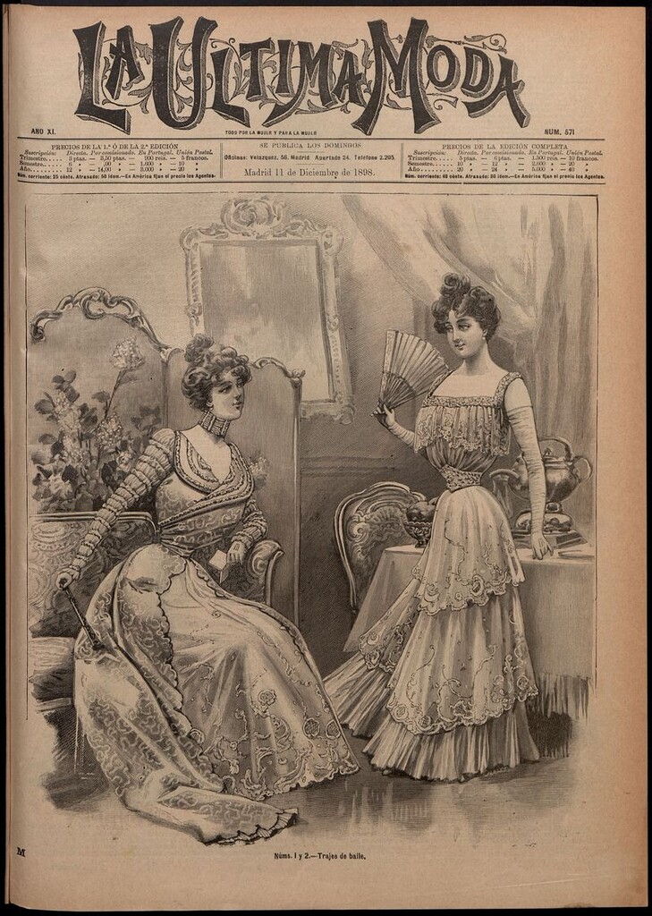 Miniatura de La Última moda: revista ilustrada hispano-americana, del 11 de diciembre de 1898