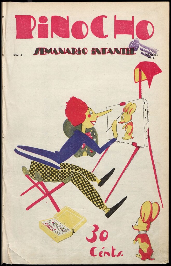 Miniatura de Pinocho: semanario infantil, nº 8 del 12 de abril de 1925