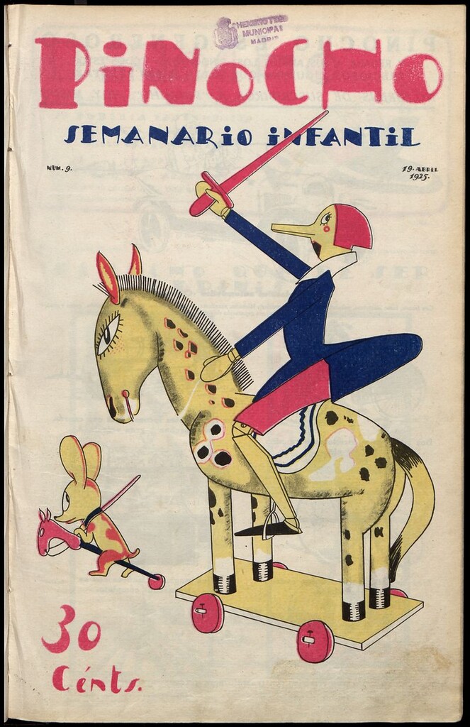 Miniatura de Pinocho: semanario infantil, nº 9 del 19 de abril de 1925