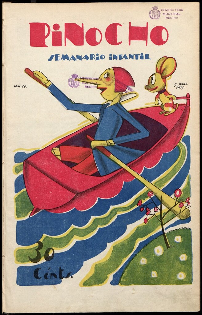 Miniatura de Pinocho: semanario infantil, nº 16 del 7 de junio de 1925