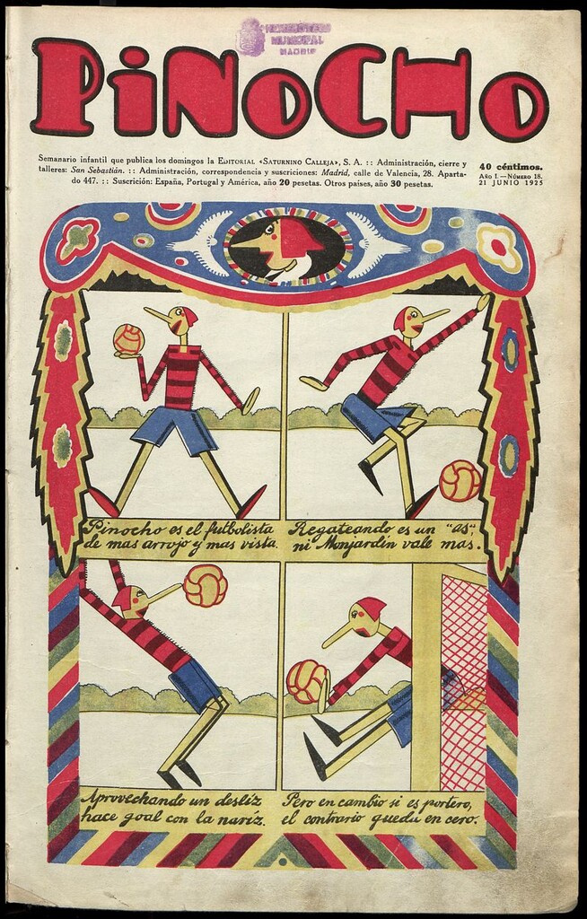 Miniatura de Pinocho: semanario infantil, nº 18 del 21 de junio de 1925
