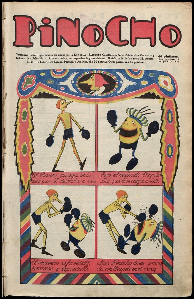 Miniatura de Pinocho: semanario infantil, nº 19 del 28 de junio de 1925