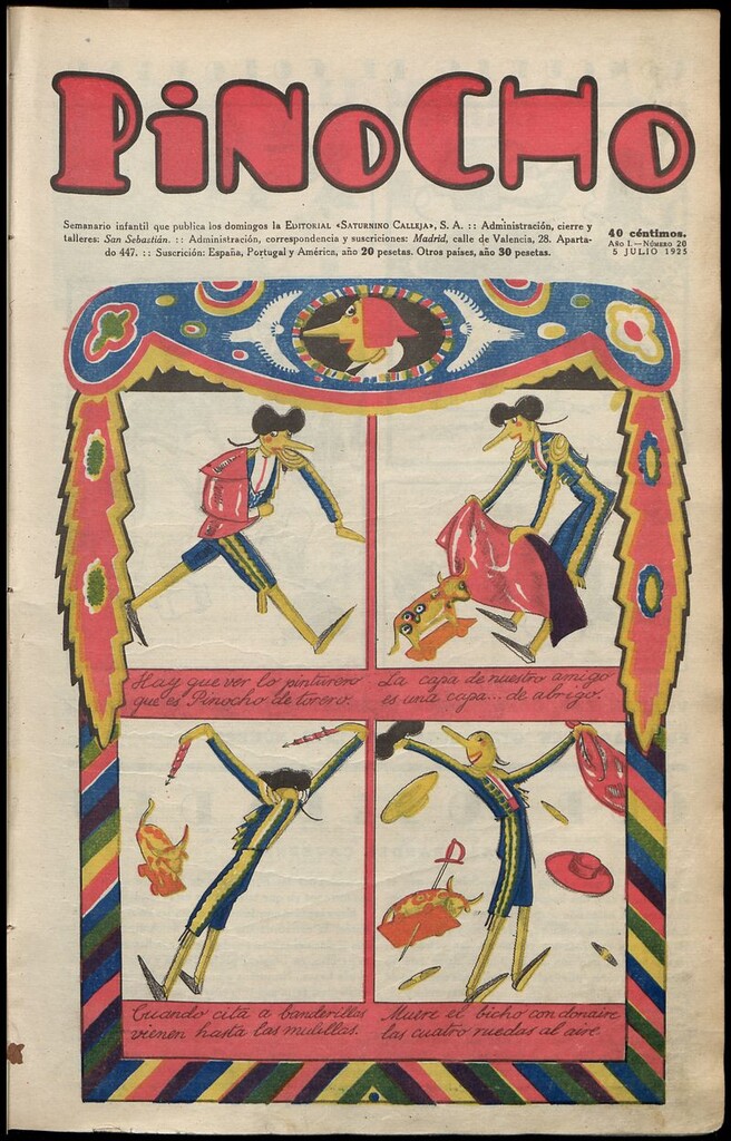 Miniatura de Pinocho: semanario infantil, nº 20 del 5 de julio de 1925