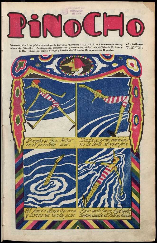 Miniatura de Pinocho: semanario infantil, nº 21 del 12 de julio de 1925