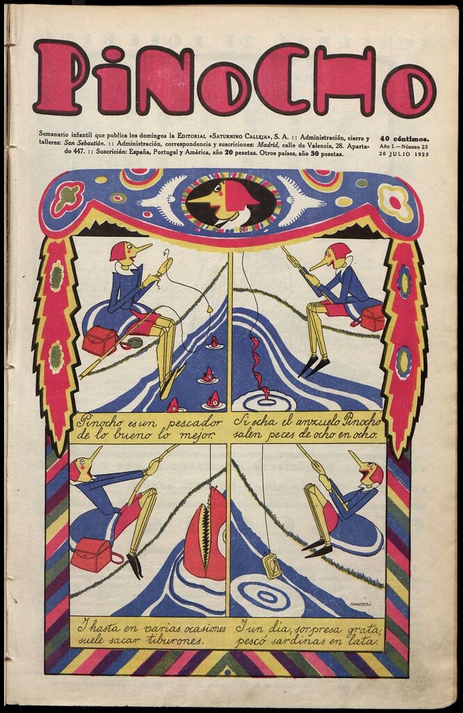 Miniatura de Pinocho: semanario infantil, nº 23 del 27 de julio de 1925