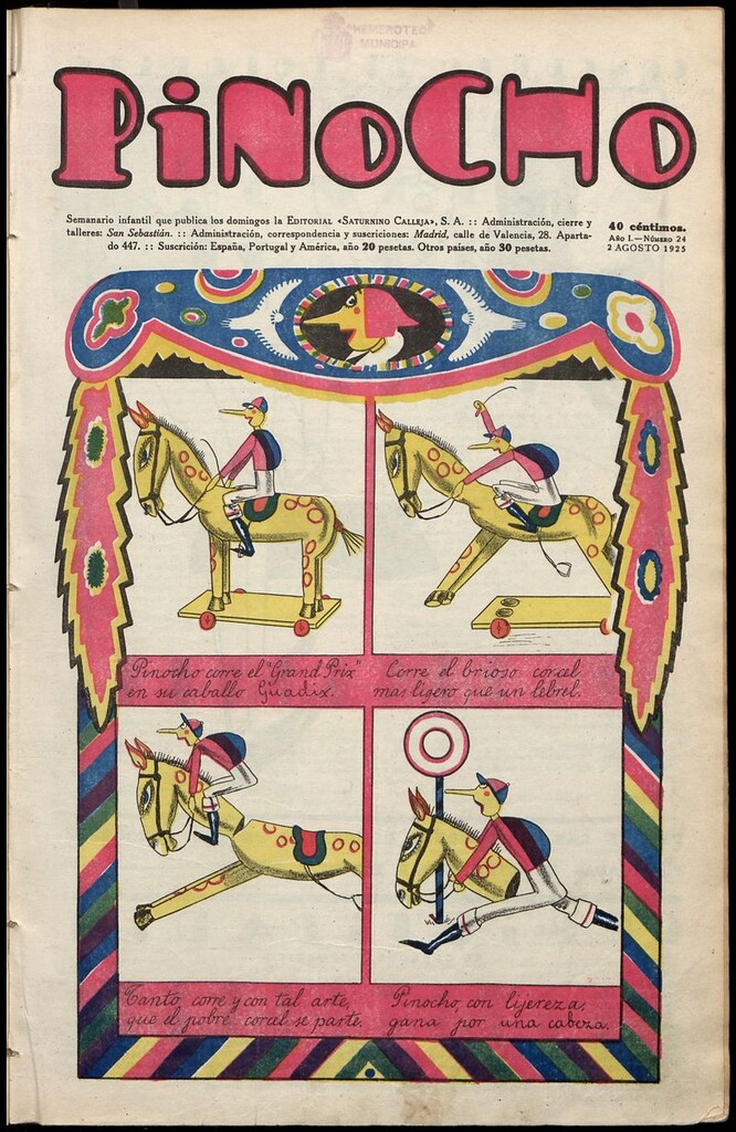 Miniatura de Pinocho: semanario infantil, nº 24 del 2 de agosto de 1925