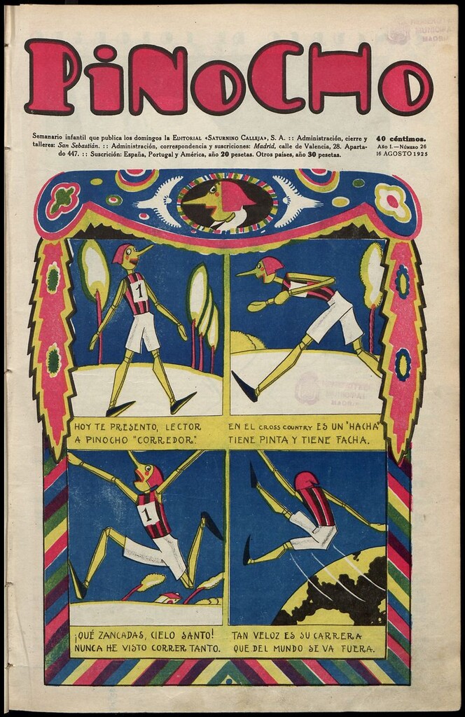 Miniatura de Pinocho: semanario infantil, nº 26 del 16 de agosto de 1925
