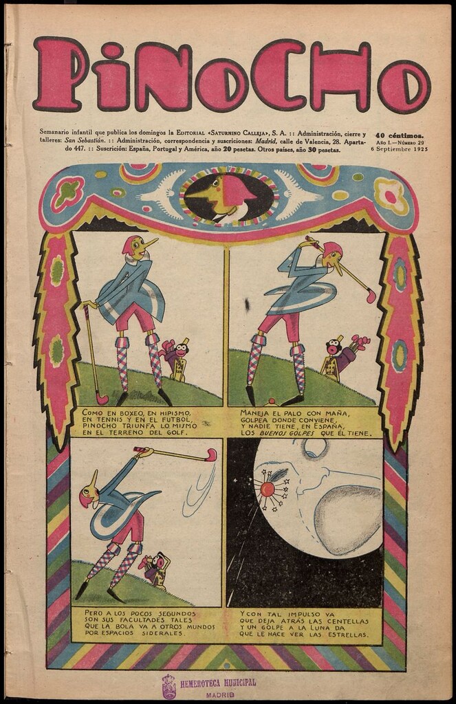 Miniatura de Pinocho: semanario infantil, nº 29 del 6 de septiembre de 1925