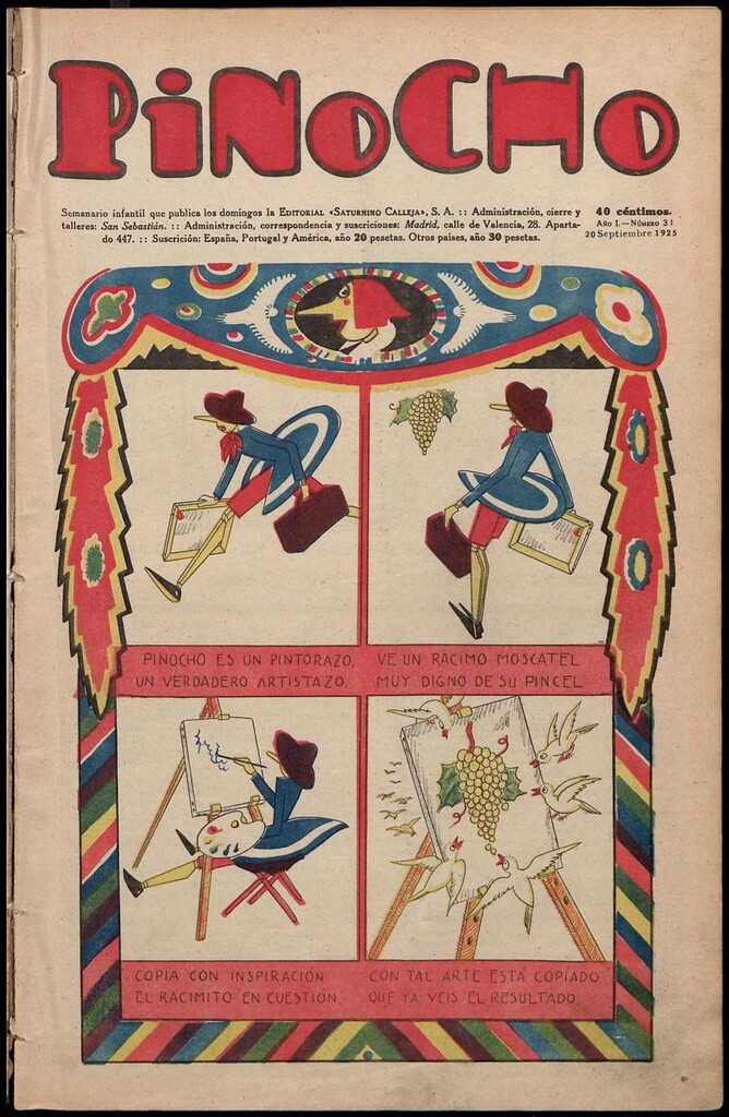 Miniatura de Pinocho: semanario infantil, nº 31 del 20 de septiembre de 1925