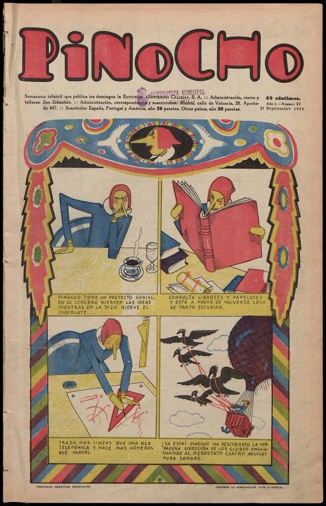 Miniatura de Pinocho: semanario infantil, nº 32 del 27 de septiembre de 1925
