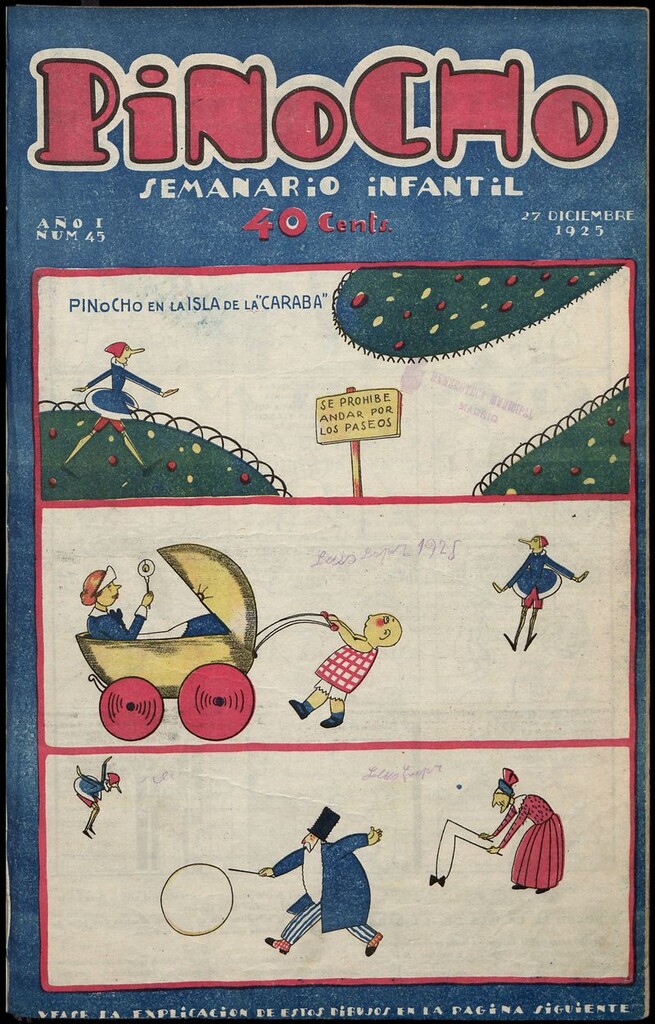 Miniatura de Pinocho: semanario infantil, nº 34 del 11 de octubre de 1925