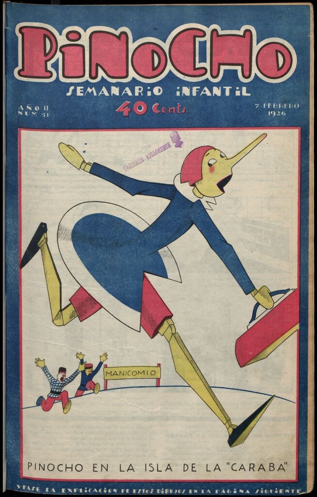 Miniatura de Pinocho: semanario infantil, nº 51 del 7 de febrero de 1926