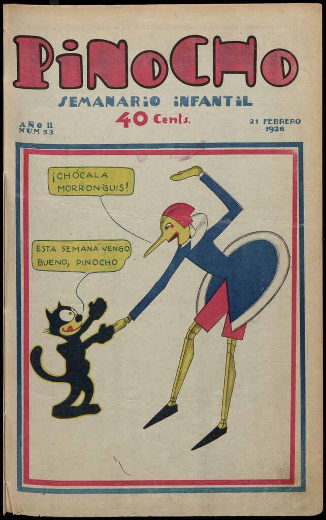 Miniatura de Pinocho: semanario infantil, nº 53 del 21 de febrero de 1926