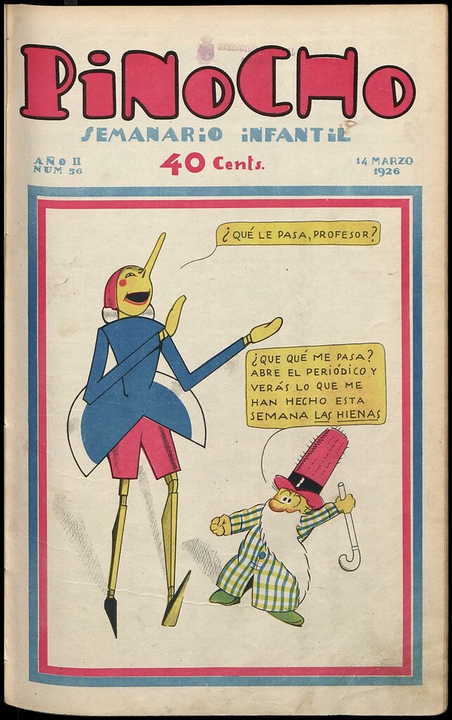 Miniatura de Pinocho: semanario infantil, nº 56 del 14 de marzo de 1926