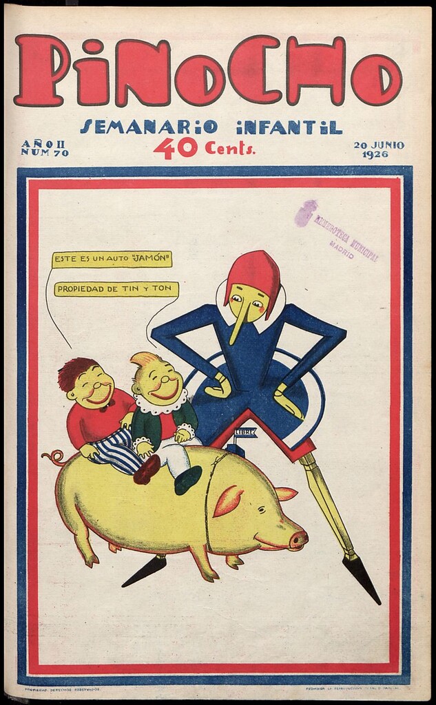 Miniatura de Pinocho: semanario infantil, nº 70 del 20 de junio de 1926