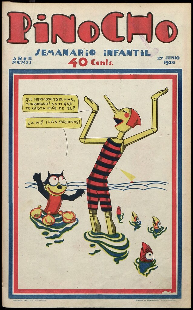 Miniatura de Pinocho: semanario infantil, nº 71 del 27 de junio de 1926