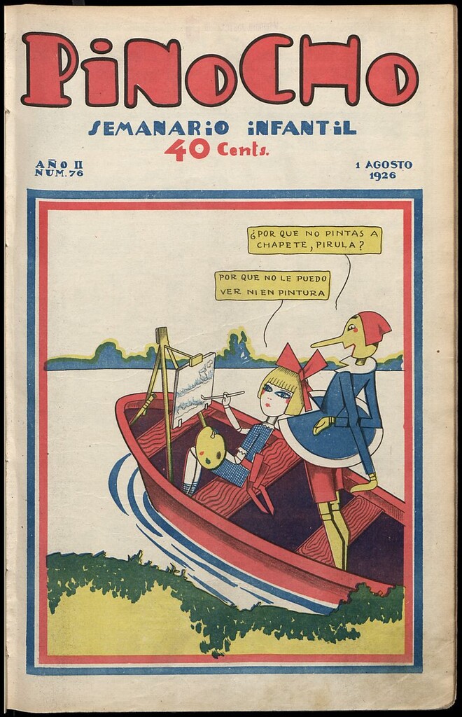 Miniatura de Pinocho: semanario infantil, nº 76 del 1 de agosto de 1926