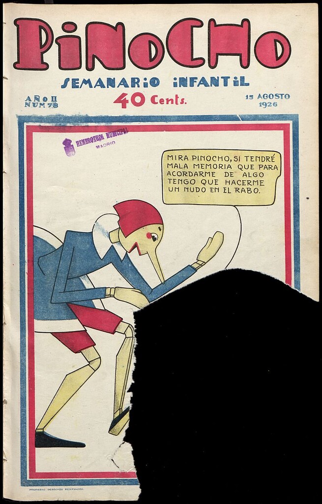 Miniatura de Pinocho: semanario infantil, nº 78 del 15 de agosto de 1926