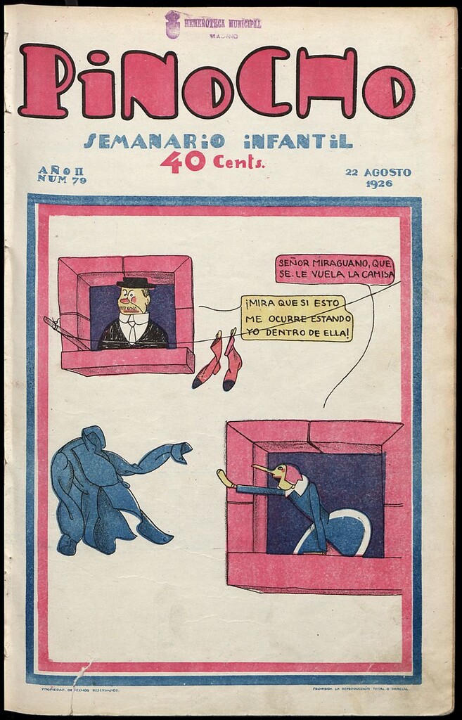 Miniatura de Pinocho: semanario infantil, nº 79 del 22 de agosto de 1926