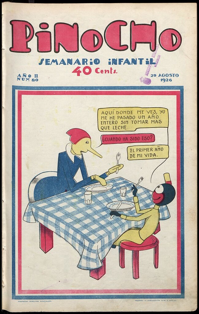Miniatura de Pinocho: semanario infantil, nº 80 del 29 de agosto de 1926