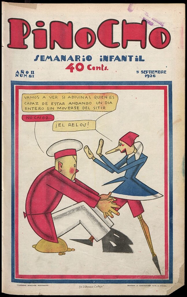 Miniatura de Pinocho: semanario infantil, nº 81 del 5 de septiembre de 1926