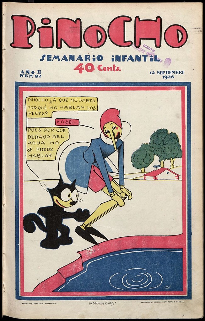 Miniatura de Pinocho: semanario infantil, nº 82 del 12 de septiembre de 1926