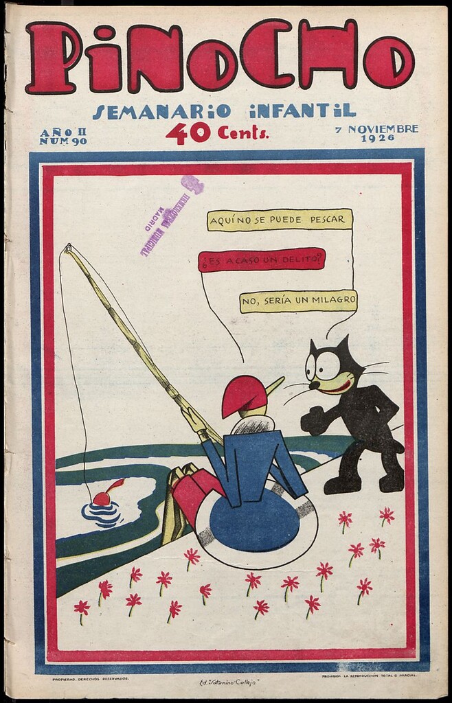 Miniatura de Pinocho: semanario infantil, nº 90 del 7 de noviembre de 1926