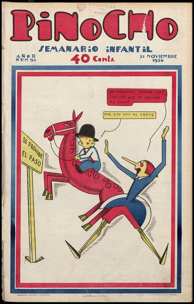Miniatura de Pinocho: semanario infantil, nº 92 del 21 de noviembre de 1926