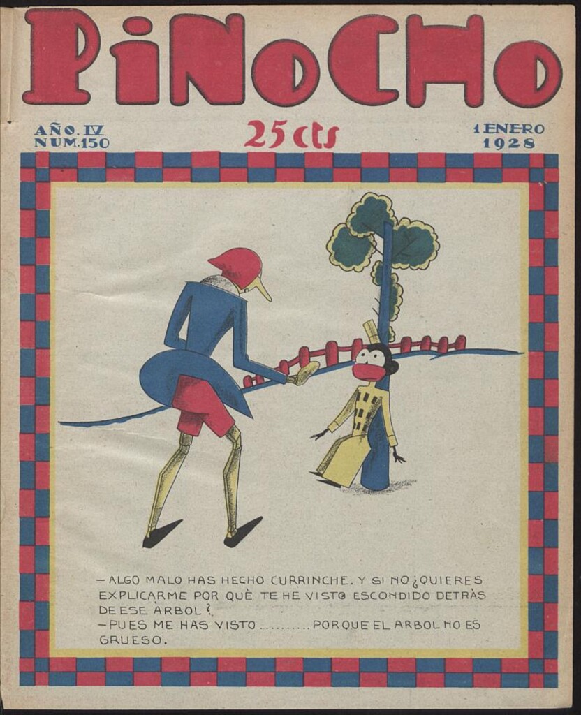 Miniatura de Pinocho: semanario infantil, nº 150 del 1 de enero de 1928