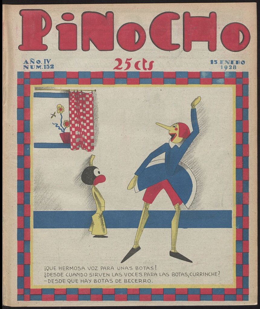 Miniatura de Pinocho: semanario infantil, nº 152 del 15 de enero de 1928