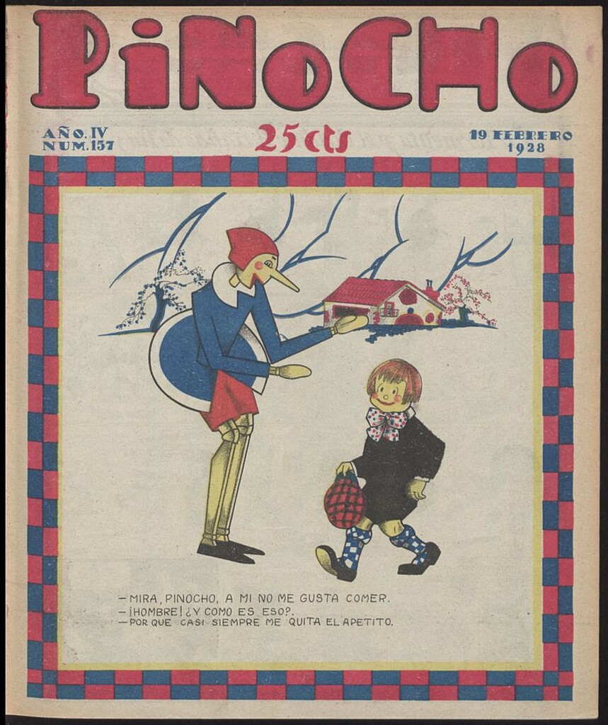 Miniatura de Pinocho: semanario infantil, nº 157 del 19 de febrero de 1928