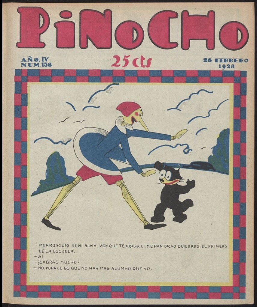 Miniatura de Pinocho: semanario infantil, nº 158 del 26 de febrero de 1928
