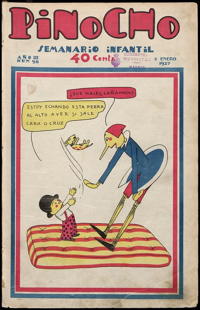 Miniatura de Pinocho: semanario infantil, nº 98 del 2 de enero de 1927