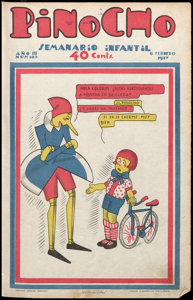 Miniatura de Pinocho: semanario infantil, nº 103 del 6 de febrero de 1927