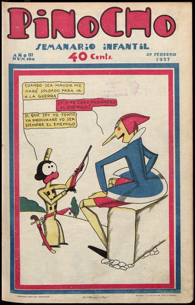 Miniatura de Pinocho: semanario infantil, nº 106 del 27 de febrero de 1927