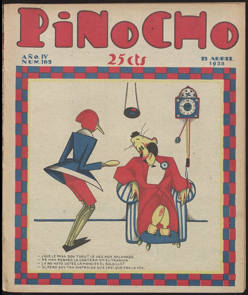 Miniatura de Pinocho: semanario infantil, nº 165 del 15 de abril de 1928
