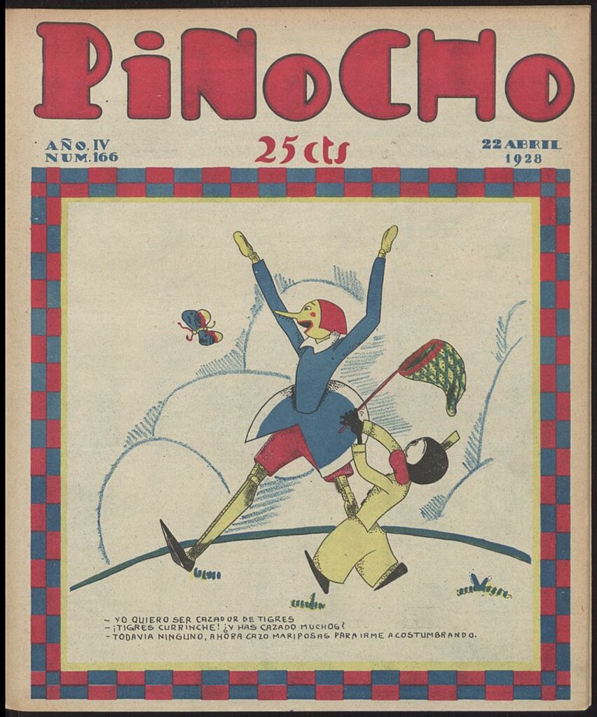 Miniatura de Pinocho: semanario infantil, nº 166 del 22 de abril de 1928