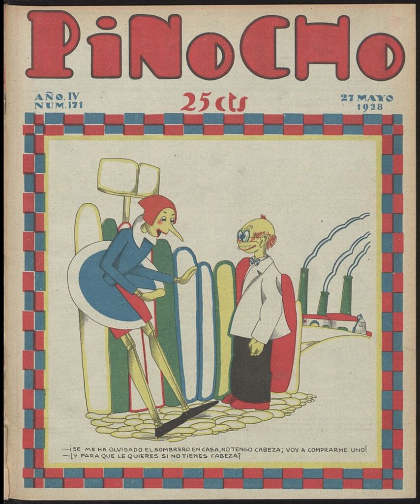 Miniatura de Pinocho: semanario infantil, nº 171 del 27 de mayo de 1928