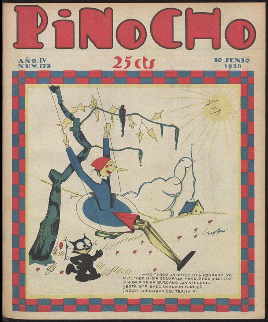 Miniatura de Pinocho: semanario infantil, nº 173 del 10 de junio de 1928