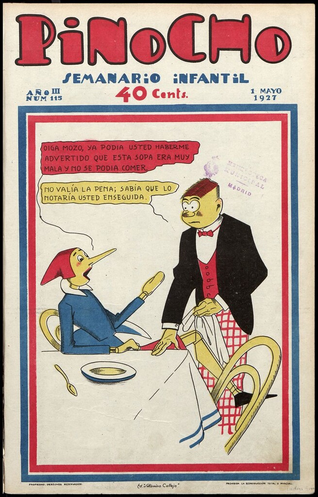 Miniatura de Pinocho: semanario infantil, nº 115 del 1 de mayo de 1927