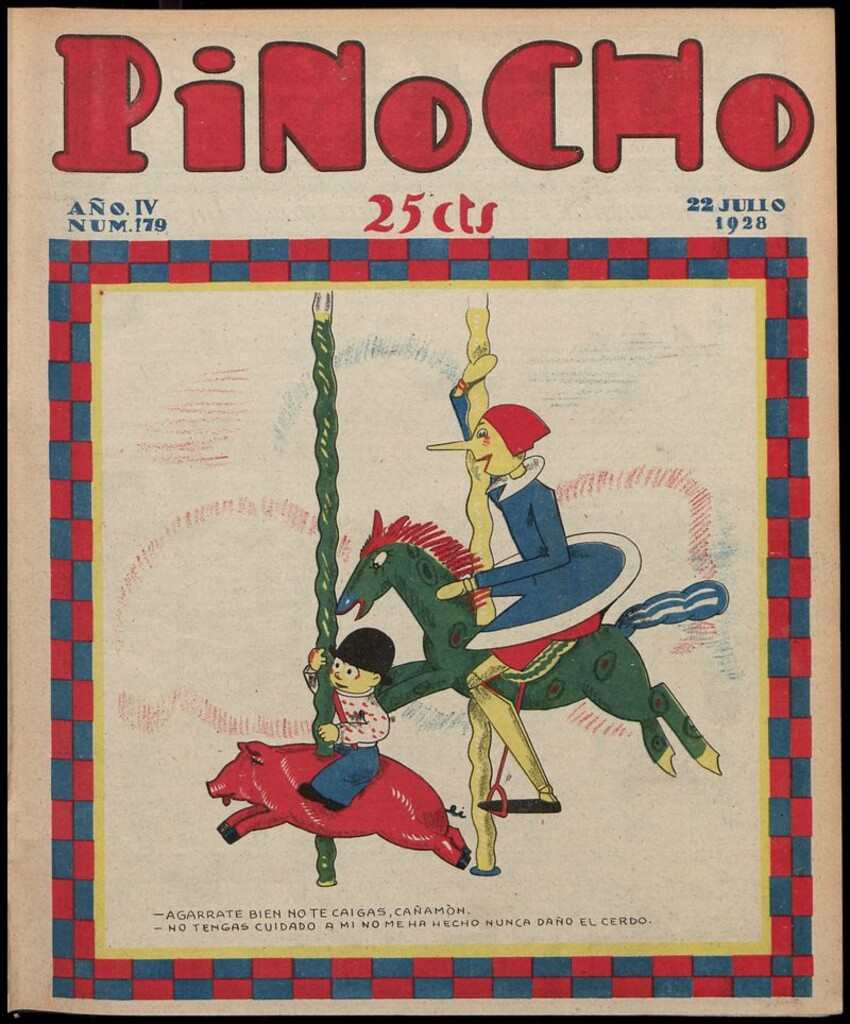 Miniatura de Pinocho: semanario infantil, nº 179 del 22 de julio de 1928