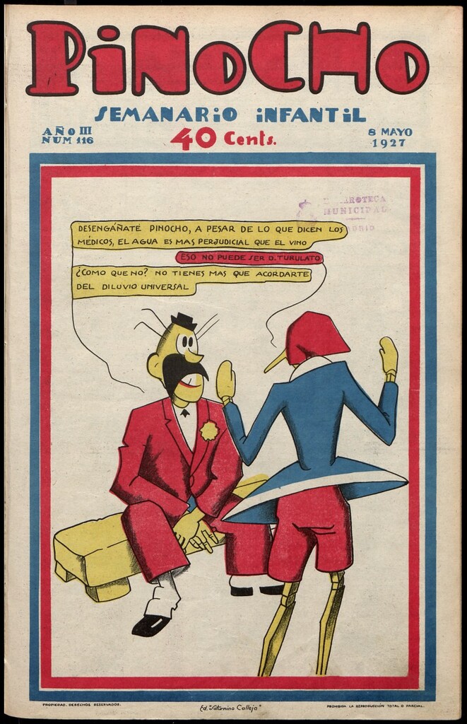 Miniatura de Pinocho: semanario infantil, nº 116 del 8 de mayo de 1927