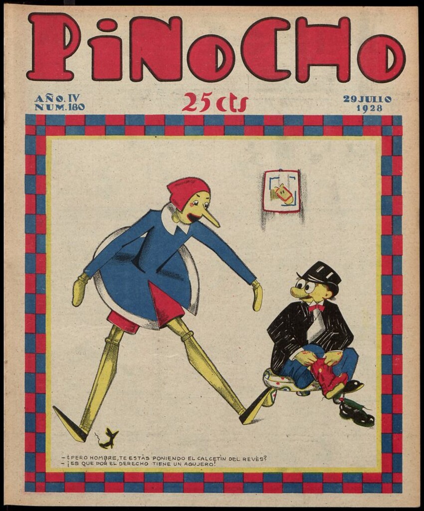 Miniatura de Pinocho: semanario infantil, nº 180 del 29 de julio de 1928