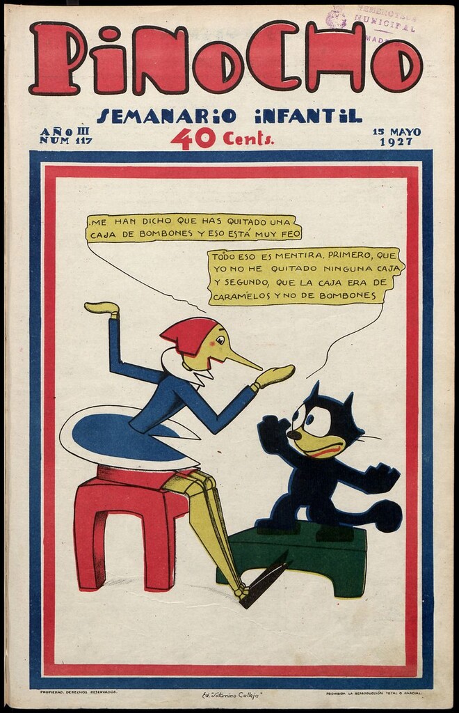 Miniatura de Pinocho: semanario infantil, nº 117 del 15 de mayo de 1927