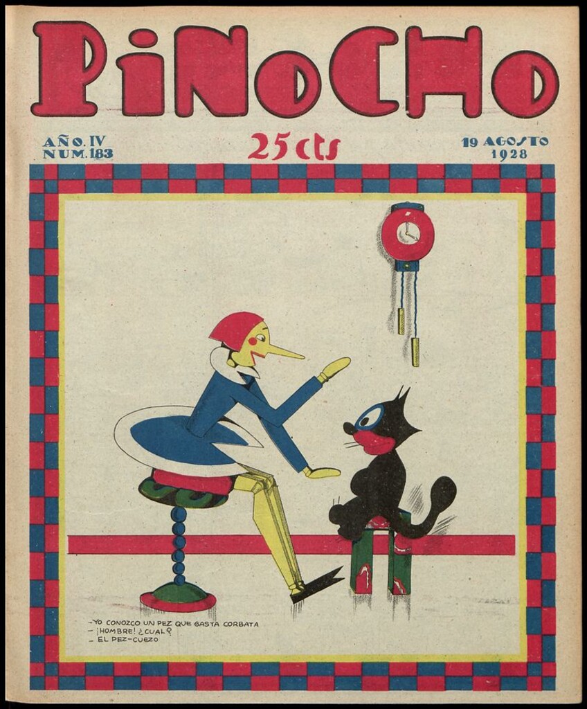 Miniatura de Pinocho: semanario infantil, nº 183 del 19 de agosto de 1928