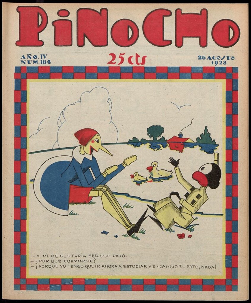 Miniatura de Pinocho: semanario infantil, nº 184 del 26 de agosto de 1928