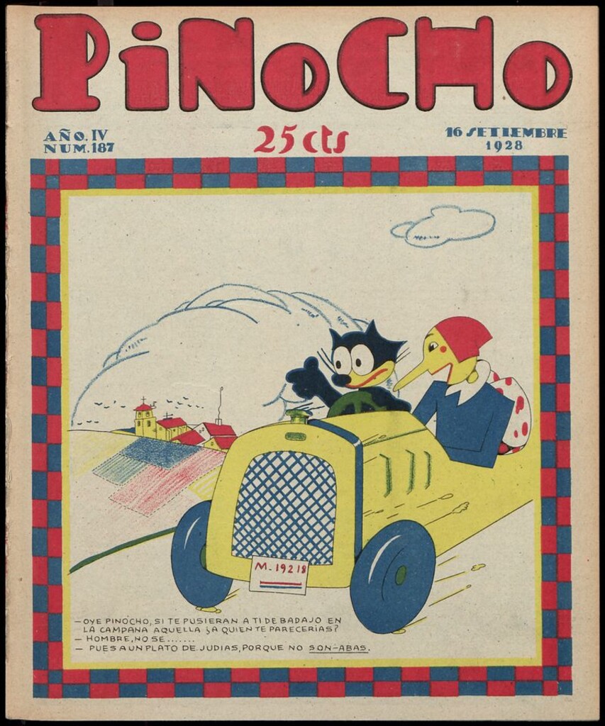 Miniatura de Pinocho: semanario infantil, nº 187 del 16 de septiembre de 1928